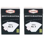 2 x Moccamaster Technivorm filter no. 4, 100 filter bags