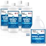 99% Isopropyl Alcohol - Made in Canada - 1L x 4 Pack USP Grade Isopropyl Rubbing Alcohol - 4 Litre Isopropyl Alcohol 99 Percent - Bottle 99.9% Alcohol (1 Litre x 4 Pack / 4L / 1 Gallon)