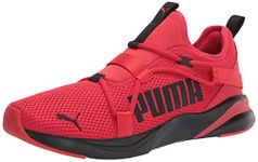 PUMA Men's Softride Rift Breeze Running Shoes, Black Red, 11, Black, 11 X-Wide