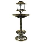 Kingfisher Bronze Copper Effect Solar Powered Bird Hotel