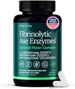 Potent Nattokinase 4000 FU Serrapeptase 240000 SPU Lumbrokinase 2000 FU Supplement - Proteolytic Enzymes Capsules for Energy Support, Digestion, Detox, Cognition & Gut Health for Men & Women