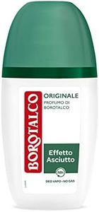 Borotalco, Deodorante Vapo Originale, Formula Senza Alcool con Talco a Cristalli Attivi, Tripla Protezione Asciutta, Profumo di Borotalco - Formato da 75 ml