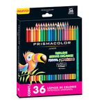 Prismacolor Colored Pencils, Set of 36 count, Assorted Colors, Pastel Colors, Metallic Colors, Junior 4.0mm