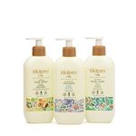 Tikitoro Kids Body and Hair Combo Offer Pack - 300ml x 3, Nourishing Body wash, Conditioning Shampoo & Soothing Body Lotion, Gift Sets for Kids, 100% Vegan, Age: 4+ Years.