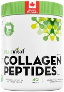 PlantVital Hydrolyzed Collagen Peptides Powder - Joint Supplement, Bovine Collagen, Supports Joint Health, Protein Synthesis - Unflavored Collagen Powder, Sourced in Canada, 40 Servings (400g)