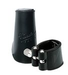 Vandoren LC22L Leather Ligature and Leather Cap for Eb Clarinet with 3 Interchangeable Pressure Plates