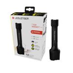 Ledlenser P6R Work Rechargeable Robust Torch LED, 18650 Lithium Battery, Waterproof IP68, 850 lumens, High CRI, Focusable, Long Distance Beam 230m, USB Magnetic Charging Cable with Dock and Belt Clip