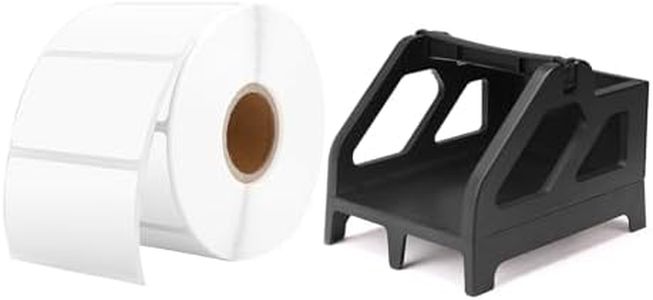 2.25 x 1.25 Direct Thermal Labels White Thermal Printer Labels+Shipping Label Holder