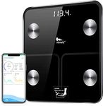 Weighing Scales for Body Weight and Fat,Himaly Digital Bathroom Scale Smart Bluetooth Scale with ITO Coating Technology,Body Composition Analyzer for BMI,Weight Loss,180kg /400LBS