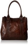 FRYE Women's Melissa Tote, Dark Brown, One Size