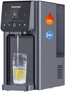 Waterdrop WD-A1 Countertop Reverse Osmosis System, Hot and Cold Water Dispenser, NSF/ANSI 58 Standard, Bottleless Water Cooler, 6 Temperature Settings Hot Cold & Room Water, 2:1 Pure to Drain