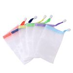 20 Pack Exfoliating Mesh Soap Pouch, Soap Bubble Mesh Bags with Drawstring, Random Color Soap Sacks for Home, Hotel