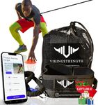 Vikingstrength - 360° Resistance Running Training Bungee Band (Waist) for Speed, Fitness Agility, Speed Strength – Gym Equipment for Football, Basketball, Solo or Partner + V-Strength Workout App