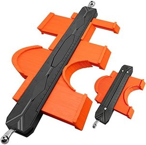 12"& 5" Widen Contour Gauge Profile Tool with 2 Locks,Extend Aluminum Core Copy Irregular Shape Duplicator,Must Have Tool for DIY Handyman Precisely Copy Irregular Shape,Gifts for Men&Dad