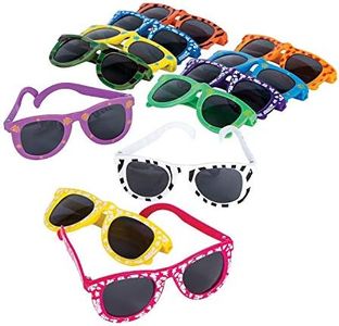 Fun Express Kids Sunglasses Bulk 96 Pack - Party Favors for Kids Birthday goodie bag stuffers | Toddler Boys Girls