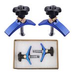 2pcs T-Track Mini Hold Down Clamp Kit, Quick Acting M6 T-Slot T-Track Clamp Set for T-Slot Worktable 3018 CNC Router Machines