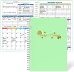 Budget Planner - Monthly Finance Organizer with Expense Tracker Notebook to Manage Your Money Effectively, Undated Finance Planner/Account Book, Start Anytime,A5(8.6x5.9 inchs),100gsm Paper (Green)