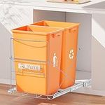 Double 37 Quart Pull Out Trash Can 