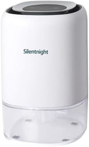 Silentnight Airmax 300 Dehumidifier - Small 1000ml Air Dehumidifier for Home Bedroom Bathroom with Quiet Peltier Technology, Auto Shut Off and Night Light - for Damp Mould Moisture Drying Clothes
