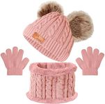 Kids Winter Beanie Hat Scarf Gloves