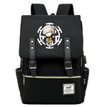 Roffatide Anime One Piece Backpacks Trafalgar Law School Book Bag 15.6'' Laptop Backpacks Black Business Backpack Travel Purse Daypack B