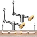 DAYDOOR 2 Pack Bench Dog Clamp, 3/4'' Dog Hole Clamp, Adjustable Screw Clamp Stainless Steel Brass Woodworking Tools(19mm)