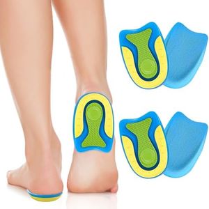 Toaren 2 Pares Talonera de Silicona,Taloneras Fascitis Plantar Unisex L,Taloneras Gel Ortopédico para el Talón,Protector Talon Zapato para Talón Apoyar,Aliviar el Fascitis Tendinitis y Plantar