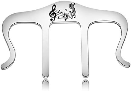 KEYCHIN Porte-page de musique pour étudiant, enseignant, cadeau de musique, marque-page à clip pour piano pour professeur de musique, musiciens (marque-page S)
