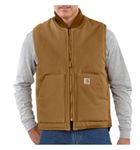 Carhartt Men's Duck Vest,Brown,Small