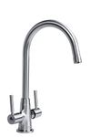 Bristan MZ SNK EF BN Monza Easyfit Kitchen Sink Mixer Tap with Swivel Spout, Brushed Nickel