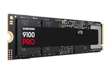 Samsung SSD 9100 PRO 4TB, PCIe 5.0x4 M.2 2280, Seq. Read Speeds Up to 14,800MB/s, Best for AI Computing, Gaming, and Heavy Duty Workstations (MZ VAP4T0B)