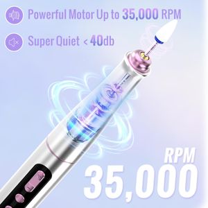Denabuty Cordless Nail Drill – 35,000 RPM Electric Manicure Tool