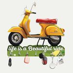 Phical Art Beautiful Wooden Uv Printed Scooter Key Holder for Home Wall Decor, Designer Key Holder for Living Room Wall Decor|