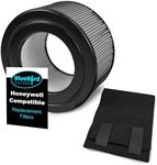 Honeywell Replacement Filter Kit 17000-S - 20500 True HEPA Filter + Exact Fit Pre Cut Carbon Pre Filters, 1 HEPA Filter + 1 Carbon Wrap