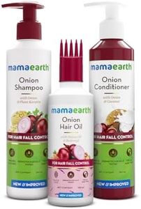 Mamaearth Anti-Hair Fall Spa Kit | Onion Shampoo 250 ml + Conditioner 250 ml + Hair Oil 150 ml | Boosts Growth | Reduces Hair Fall | Softens Hair