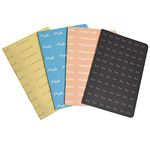 Papboo A5 Handy, Easy to carry, Cute Unruled, Plain, Feelings notebooks for everyone Set of 4 for doodling, Writing, Notes, Notebooks - Matte Finished - Journal Diary Gift.(60 * 4=240 80 GSM pages)