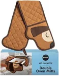 New!! Hot-Dog Oven Mitts Cute Funny Oven Mitts by OTOTO - Gifts for Dog Lovers, Dachshund Dog Themed Gifts, Oven Mitts Dogs, Dog Lover Gifts, Double Oven Mitts Heat Resistant, Kitchen Gadgets (Brown)