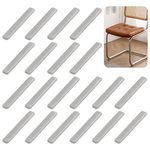 UFURMATE Furniture Sliders Strip, 20Pcs Beige Self-Stick Furniture Sliders Adhesive Furniture Table Desk Chair Movers Self-Adhesive Strip Slider Gliders for Carpet (17 * 99mm)