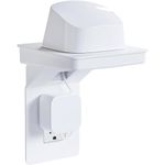 ECHOGEAR Outlet Shelf for Decora/GFCI Outlets - Next-Gen Design with Built-in Cord Storage & Room for Bulky Plugs - Quick Install with Included Hardware