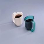 Homecraft Dysphagia Cup, Green, Drinking Aid for Eldlery, Handicapped, and Disabled Users, Special Cup for Individuals who Struggle to Drink or are at Risk of Choking, Increases Grip and Control