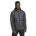 Eddie Bauer Men's Cirruslite Down Jacket, Hooded Dark Smoke Recycled, Small