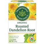 Traditional Medicinals Organic Roasted Dandelion Root Herbal Tea, 16 Bags (Pack of 1)