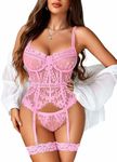 Avidlove Lingerie for Women 4 Piece