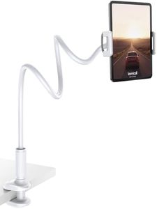 Lamicall Gooseneck Tablet Stand, iPad Stand Holder - Flexible Tablet Arm Clamp Bed, Desk for iPad 2024 2023 2022, 9.7, 10.5, Pro Air Mini 4 5 6, 5th 6th 7th 8th, Switch, Samsung Tablet, 4.7-11" Device