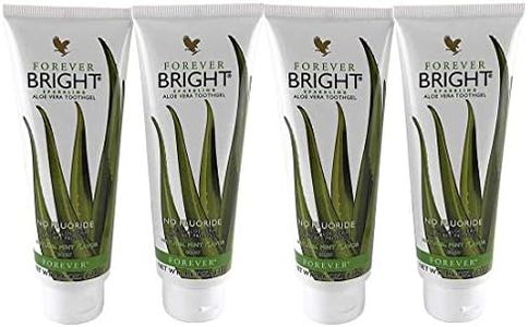 Forever Living Bright Toothgel, 4.6 oz each, Pack of 4, Natural Mint Flavor