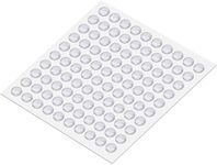 100 Pcs Clear Rubber Feet, nuoshen Adhesive Bumper Pads Sound Dampening Bumpers Self Stick Furniture Buffer Pads Transparent Silicone Pads for Furniture Glass Tables Door Protect