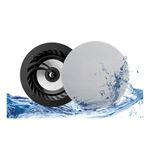 Lithe Audio IP44 All-in-One Bluetooth Ceiling Speakers (Master & Passive - 03211), 50W RMS Class D Amplifier Built-In, Voice Control, Single Room Solution Perfect for Bathrooms, Bedrooms & Kitchens