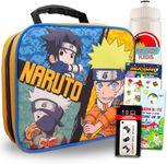 Action Comics Naruto Lunch Bag for Boys Set - Bundle with Naruto Lunch Box, Stickers, and More | Naruto Lunch Box for Boys 8-12