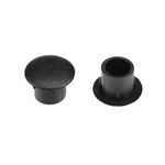 uxcell Shelf Peg Hole Plugs 8mm Dia Black Plastic Tube Cover for Nail Cabinet Button Bracket Cupboard Bookshelf Bookcase Adjustable Shelf Closet, 30Pcs