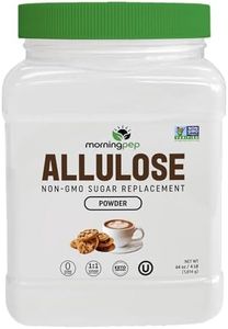 Morning Pep Allulose Sweetener 4 lb – Zero Calorie Sugar Alternative, 100% Pure, No Erythritol, Non-GMO Project Verified, Keto Certified, OU Kosher, No Fillers, Ideal for Baking and Beverages